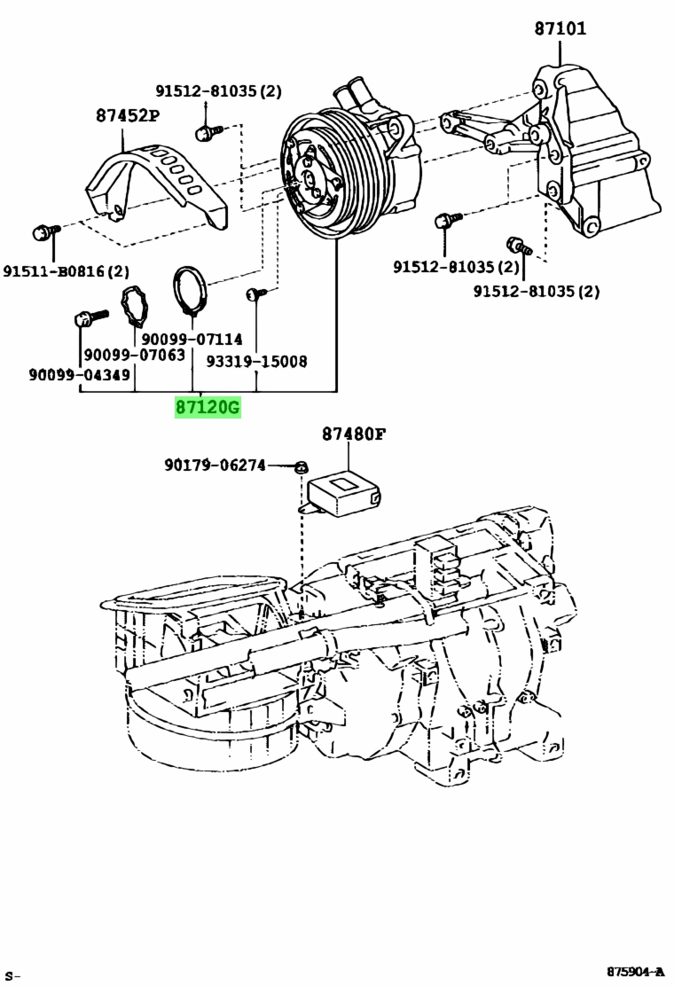 Viscous heater toyota